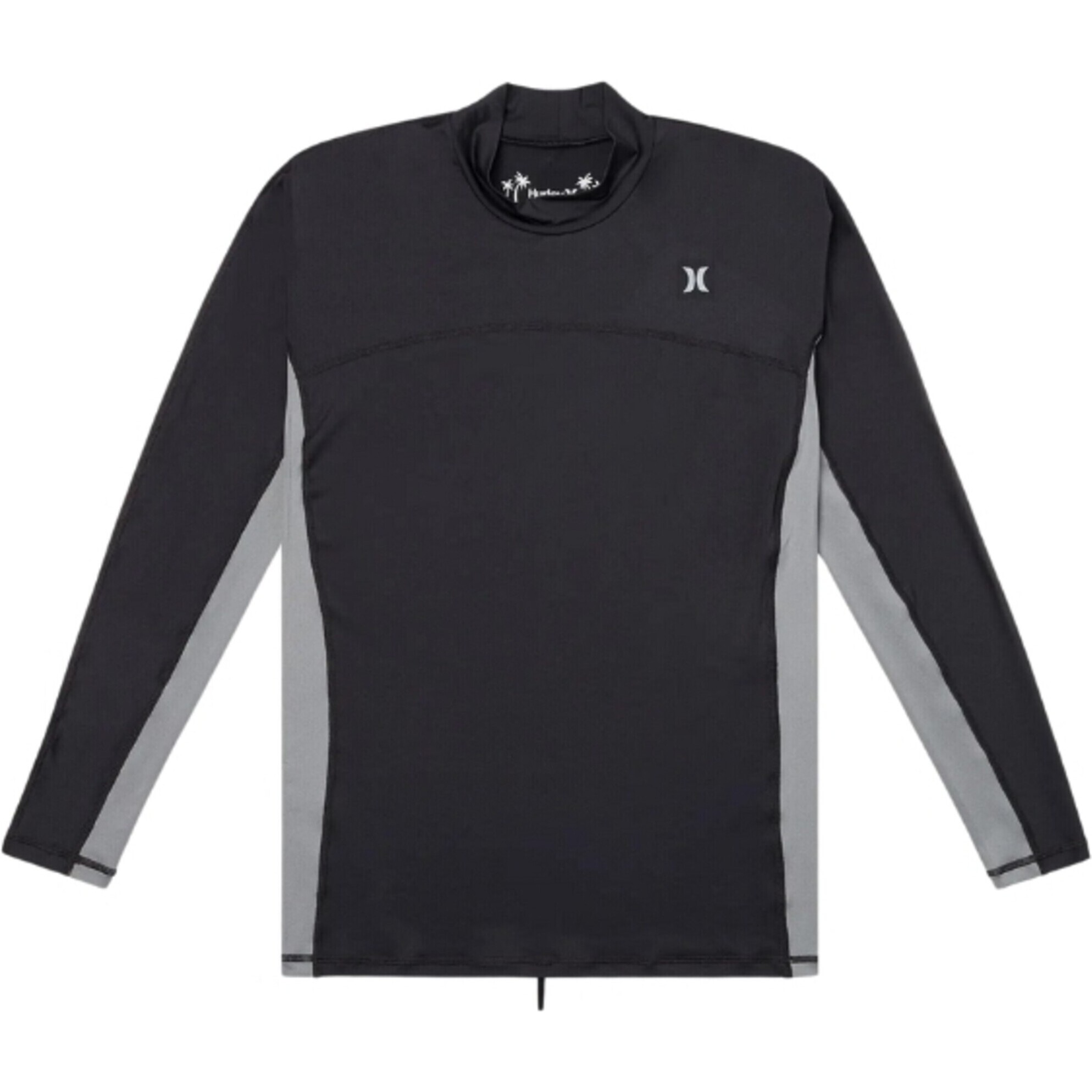 Hurley Mens Channel Crossing Paddle Series Long Sleeve Rash Vest MAT0001050 - Dark Stone Grey